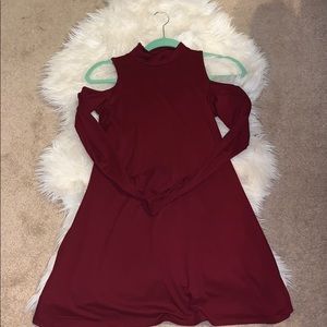 Burgundy dress